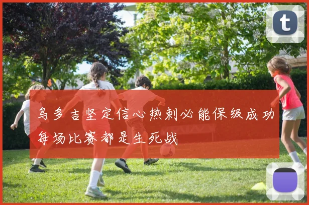 乌多吉坚定信心热刺必能保级成功每场比赛都是生死战